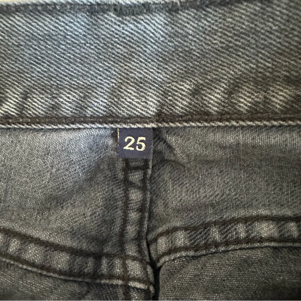 Distressed Black Straight Leg Jeans
